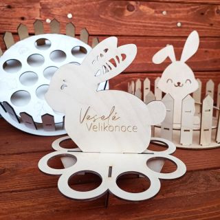 Dřevěné košíky na vajíčka 🥚 nebo i panáky 😄 #drevo #svetgraviru #velikonoce #vajicka #zajic #gravirovani #gravir